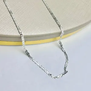 Choker Piastrini Banhado a Prata