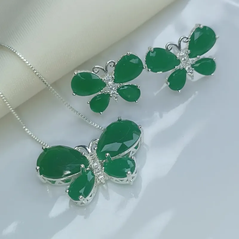 Conjunto Borboleta Fusion Verde